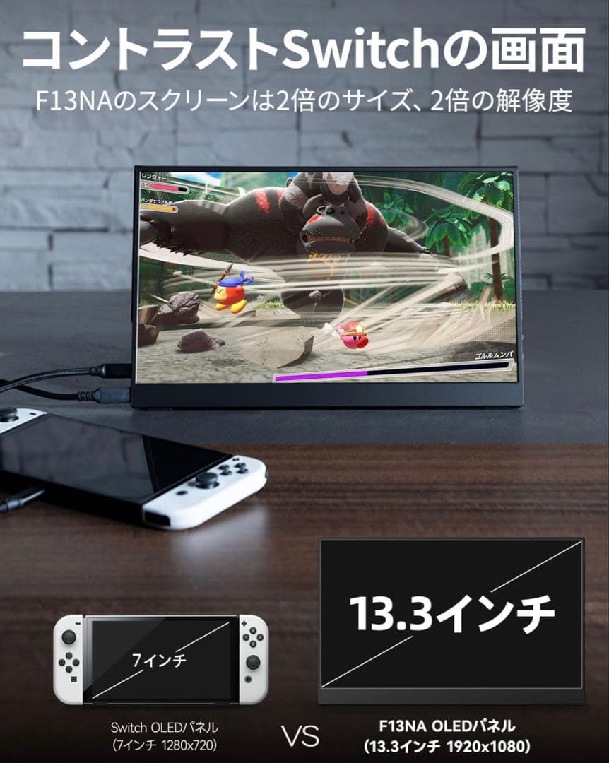Intelli 13.3インチ OLED モニター F13NA