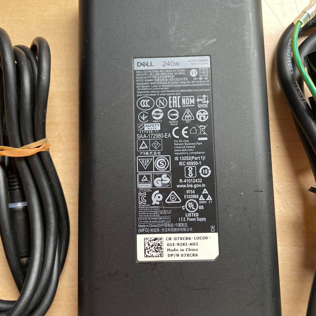 DELL ACアダプター　240w LA240PM180 LA240PM180