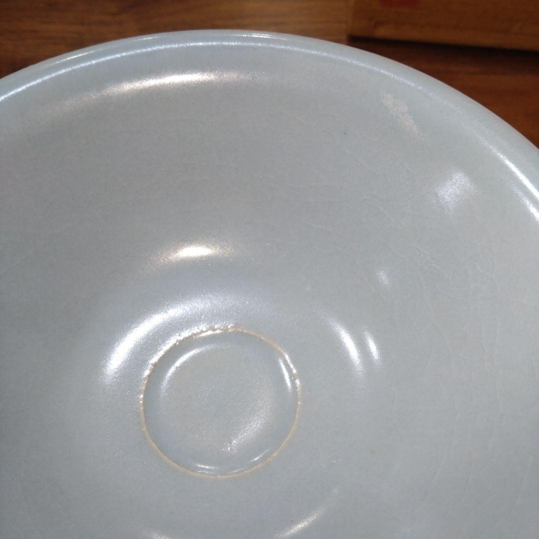 人間国宝　中島宏　青白磁茶碗　共箱