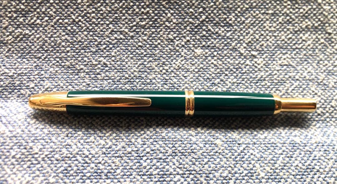 PILOT パイロット キャップレス 万年筆 ニブ 18K M 中字グリーン