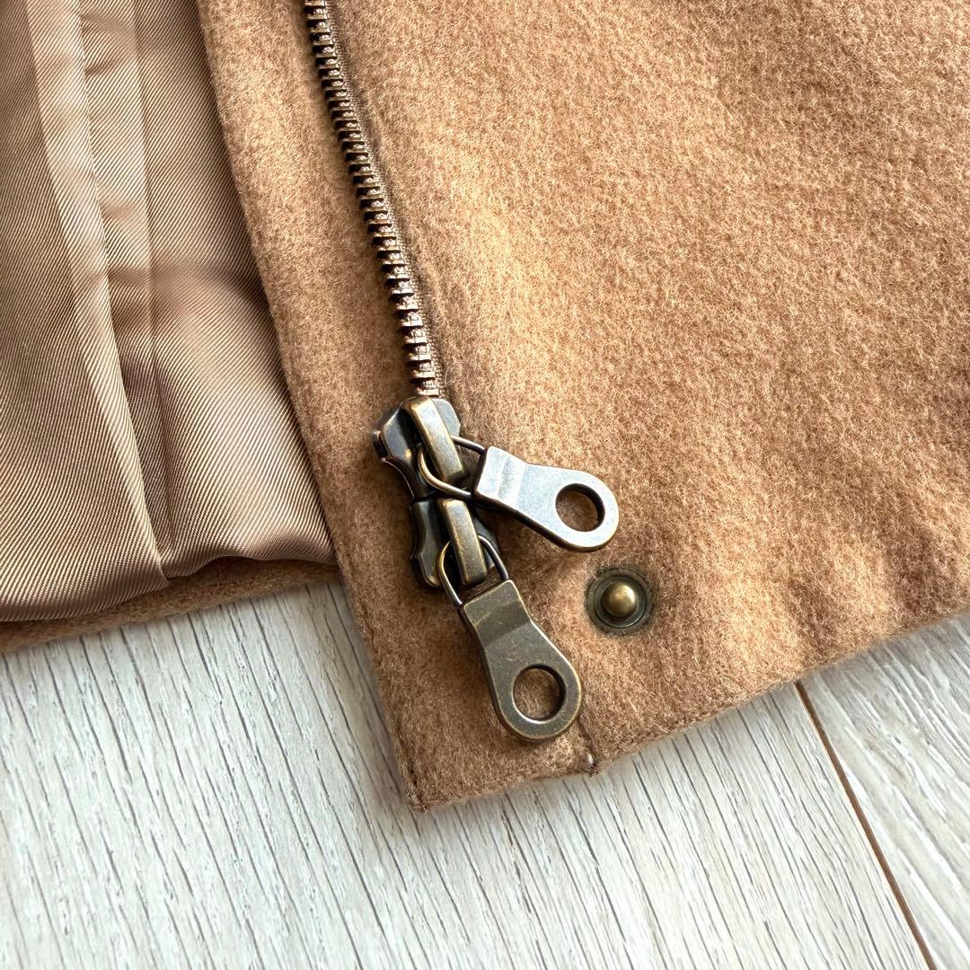 美品 INDIVI インディヴィ コクーン コート ブラウン L 40 ニット袖