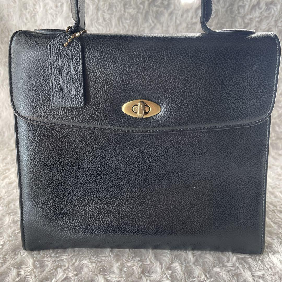美品 OLD COACH オールドコーチ マディソン ターンロック 黒