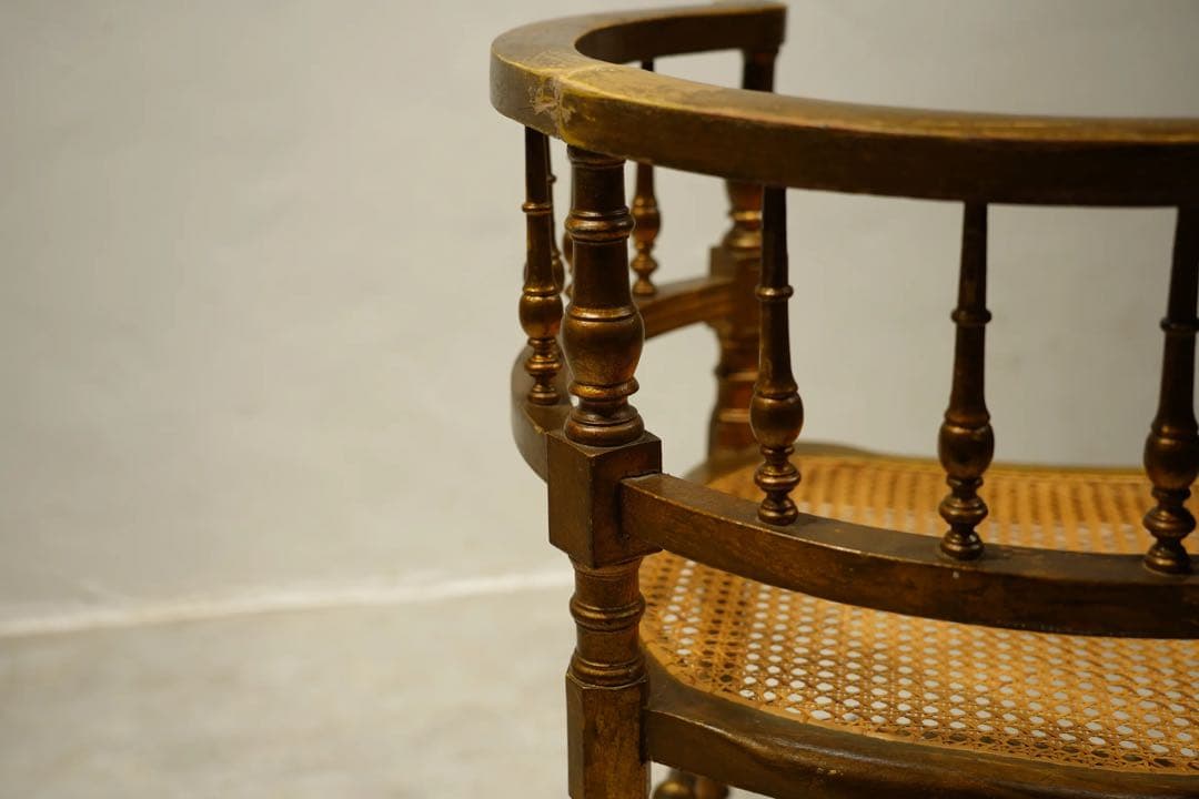 コーナーチェア　アンリ2世様式　金箔　ゴールド　金彩　フランス　アンティーク