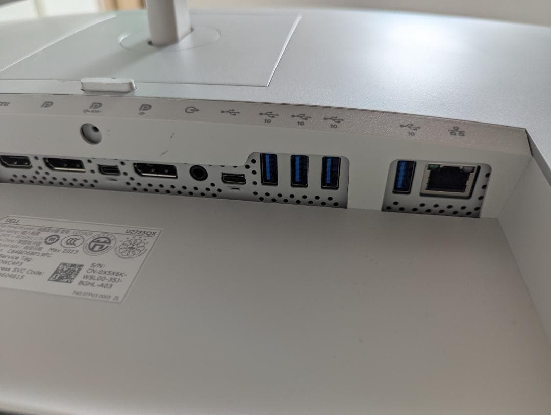 DELL U2723QX 4Kモニター 付属品あり