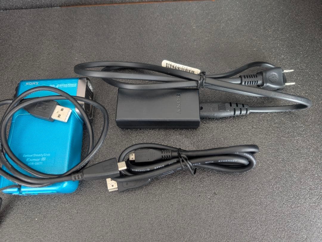 SONY ハンディカム HDR-GW77V ブルー バッテリー4個 充電器付き