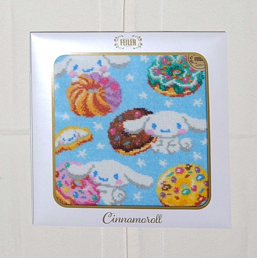 新品未開封　フェイラー × シナモロール　シュニール織ハンカチ　３枚セット