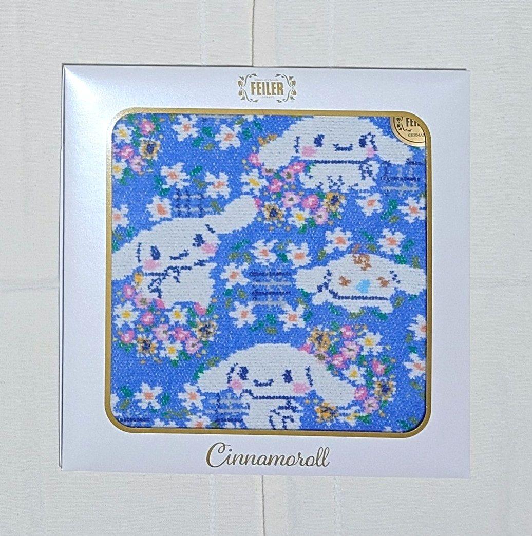 新品未開封　フェイラー × シナモロール　シュニール織ハンカチ　３枚セット