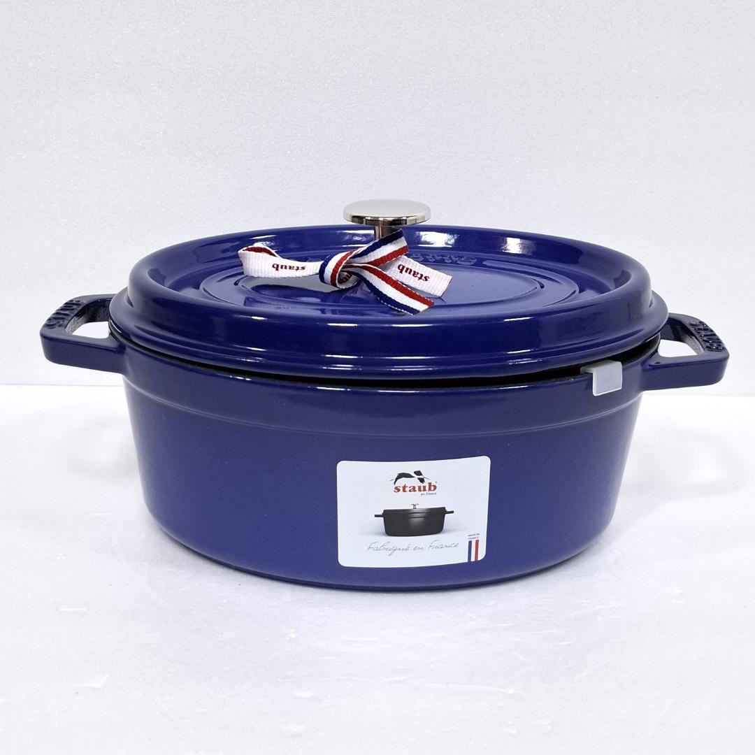 新品★ストウブ STAUB★ピコ・ココット オーバル★23cm★ロイヤルブルー