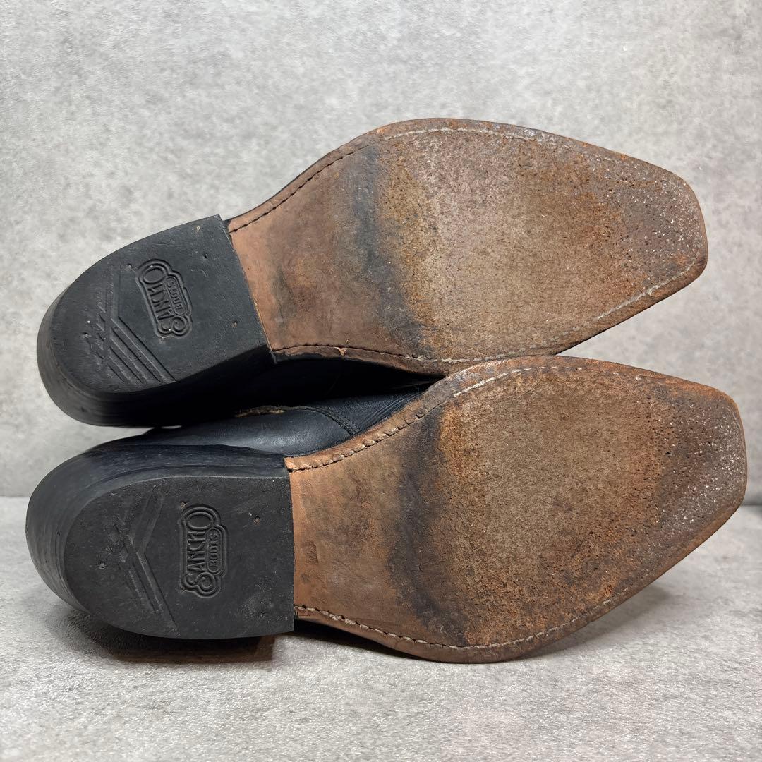 極美品！SANCHO サンチョ　スペイン製　ウエスタン　本革　ショートブーツ