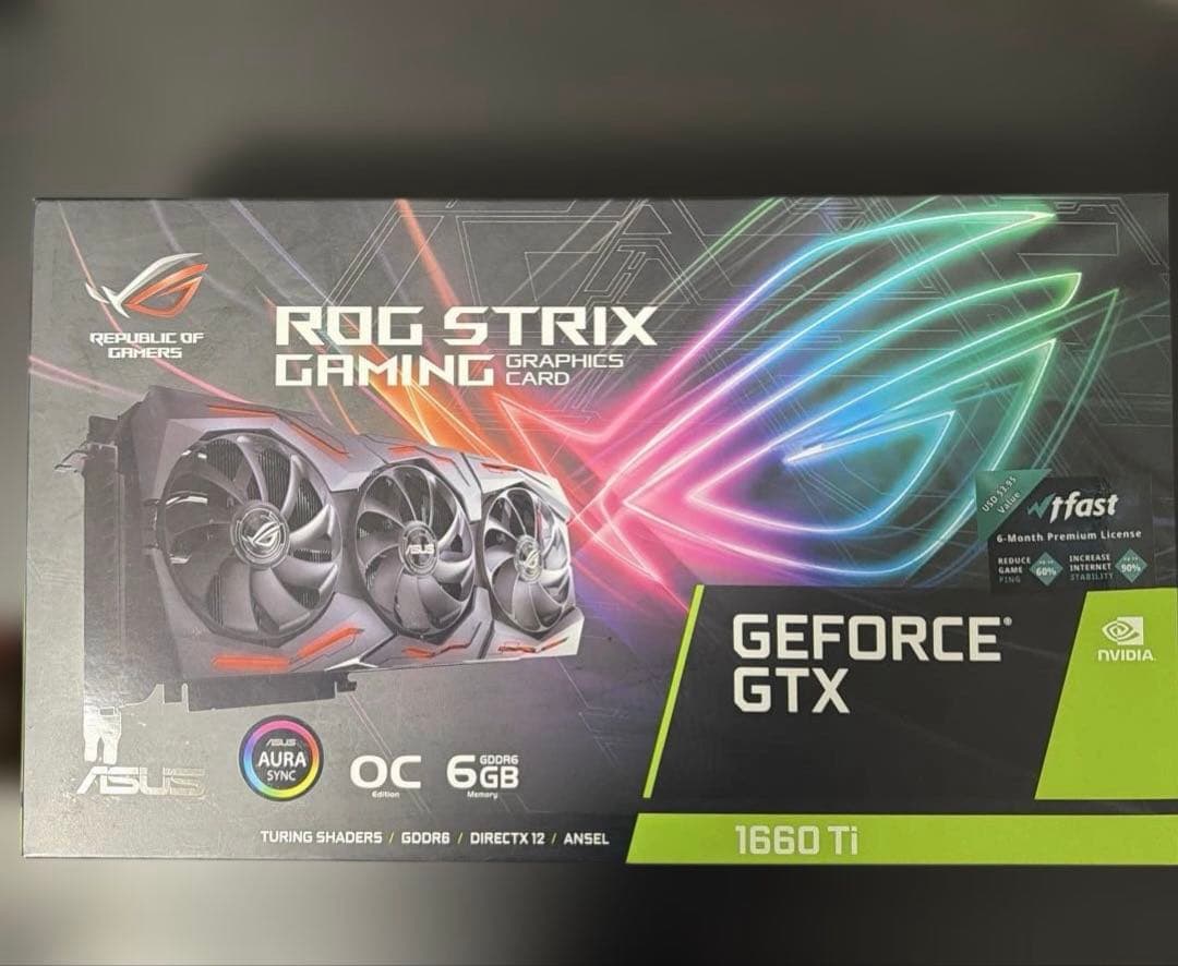 グラフィックボード・グラボ・ビデオカード ASUS ROG STRIX GTX 1660 Ti OC 6GB