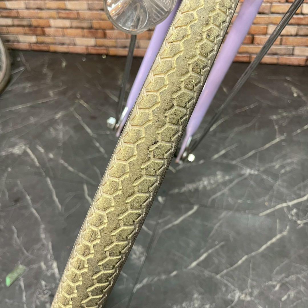 【95】子供用自転車 子供車 STAR DUST パープル 24インチ シングル