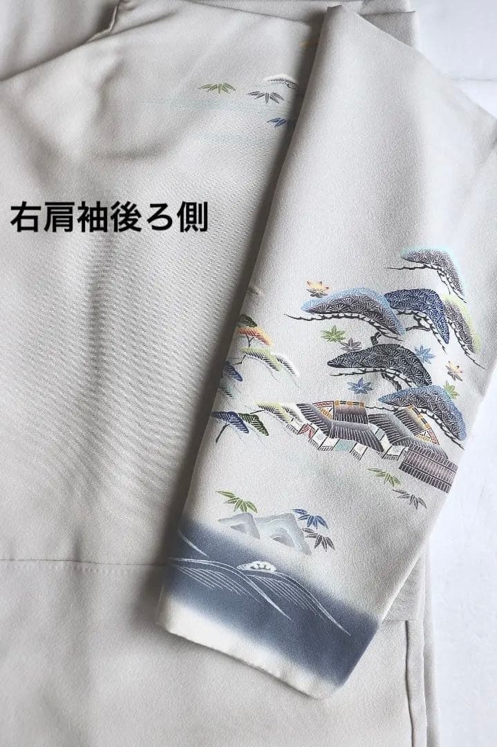 ご予約中です。逸品 名門上野家二代目上野為二氏 京友禅 正絹訪問着 秀逸松文様
