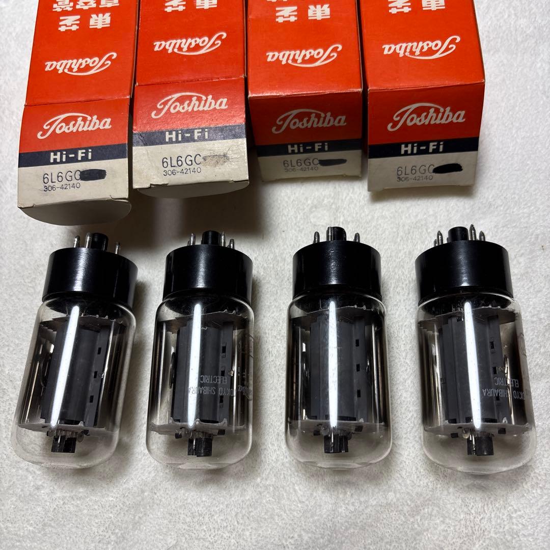東芝 6L6GC 真空管 4本セット