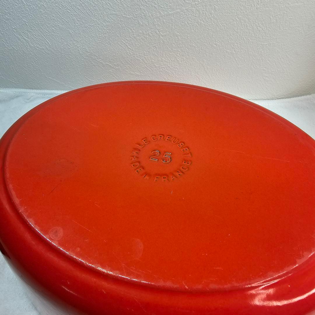 Le Creuset ル・クルーゼ オーバル両手鍋 オレンジ 25cm