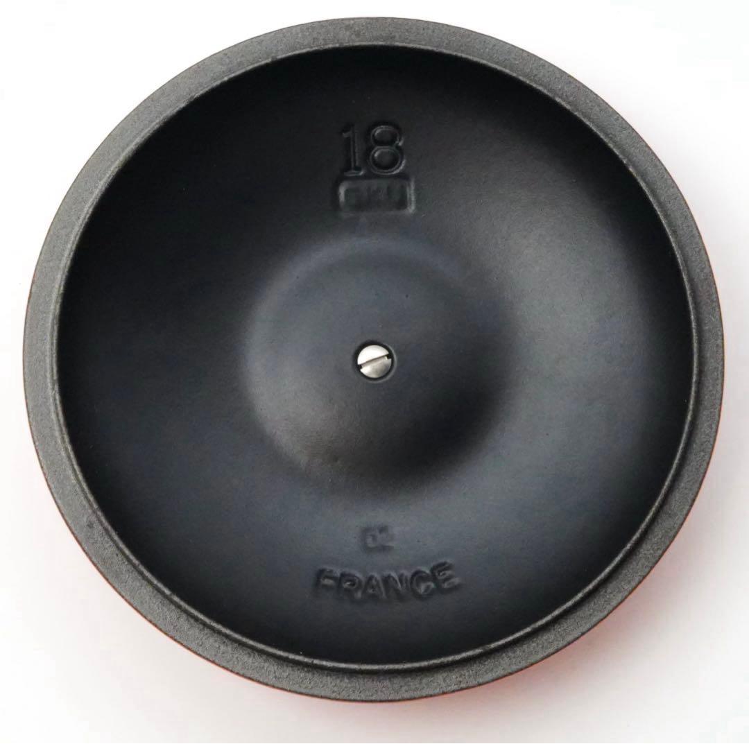 【美品】LE CREUSET　ココット エブリィ オレンジ 18cm