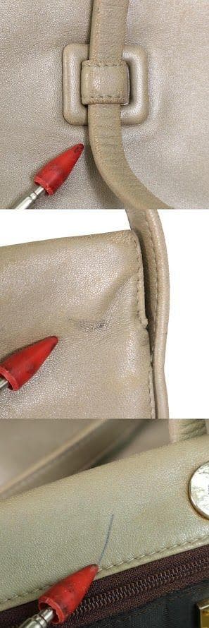 【廃盤】LOEWE ロエベ アナグラム レザー 本革　ショルダーバッグ スクエア