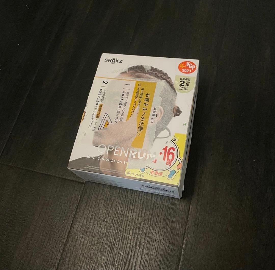 shokz ショックス OPENRUN 骨伝導イヤホン ブラック