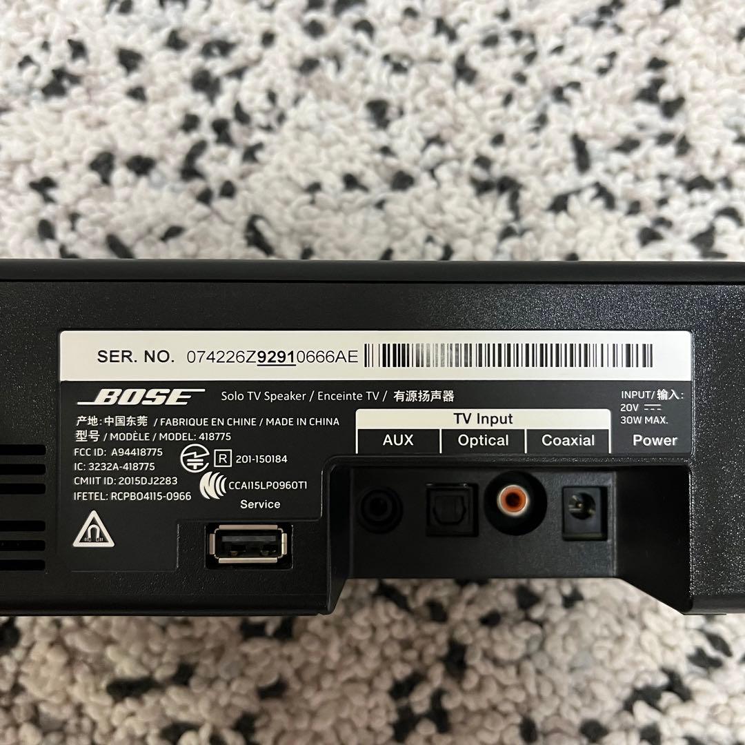 BOSE solo TV speaker　シアターバー　サウンドバー