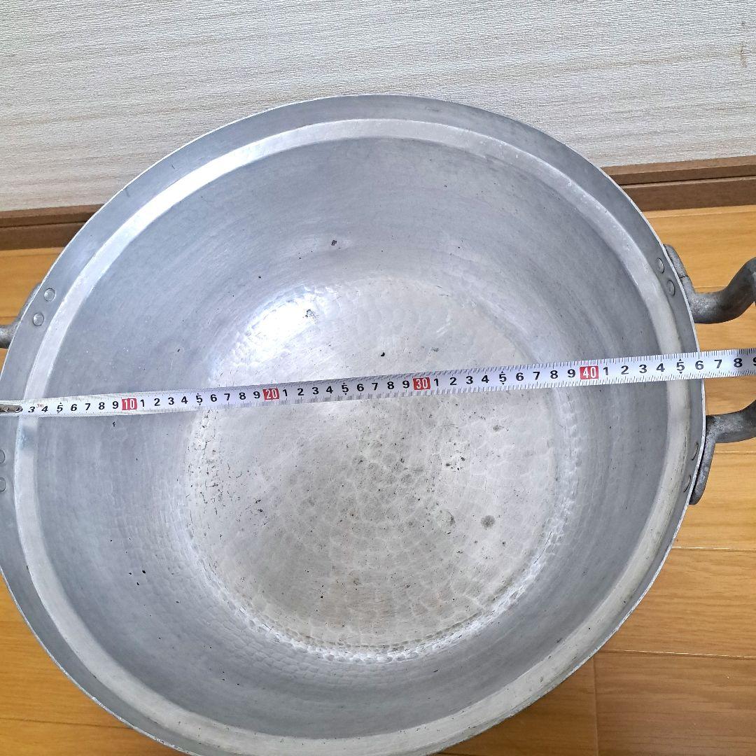 業務用アルミ製両手鍋セット 大 46㎝.51㎝の2点