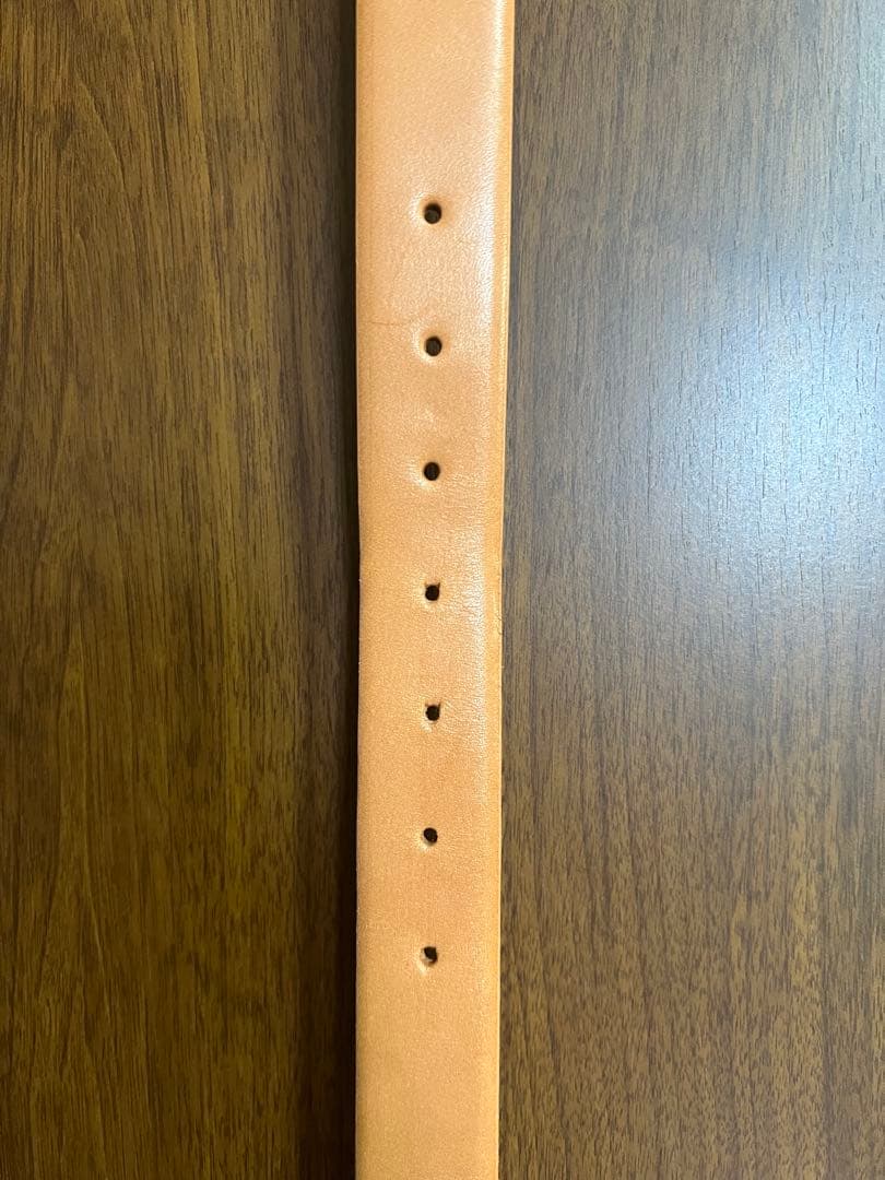 【美品】ETRE TOKYO ブラスバックルレザーベルト ベージュ