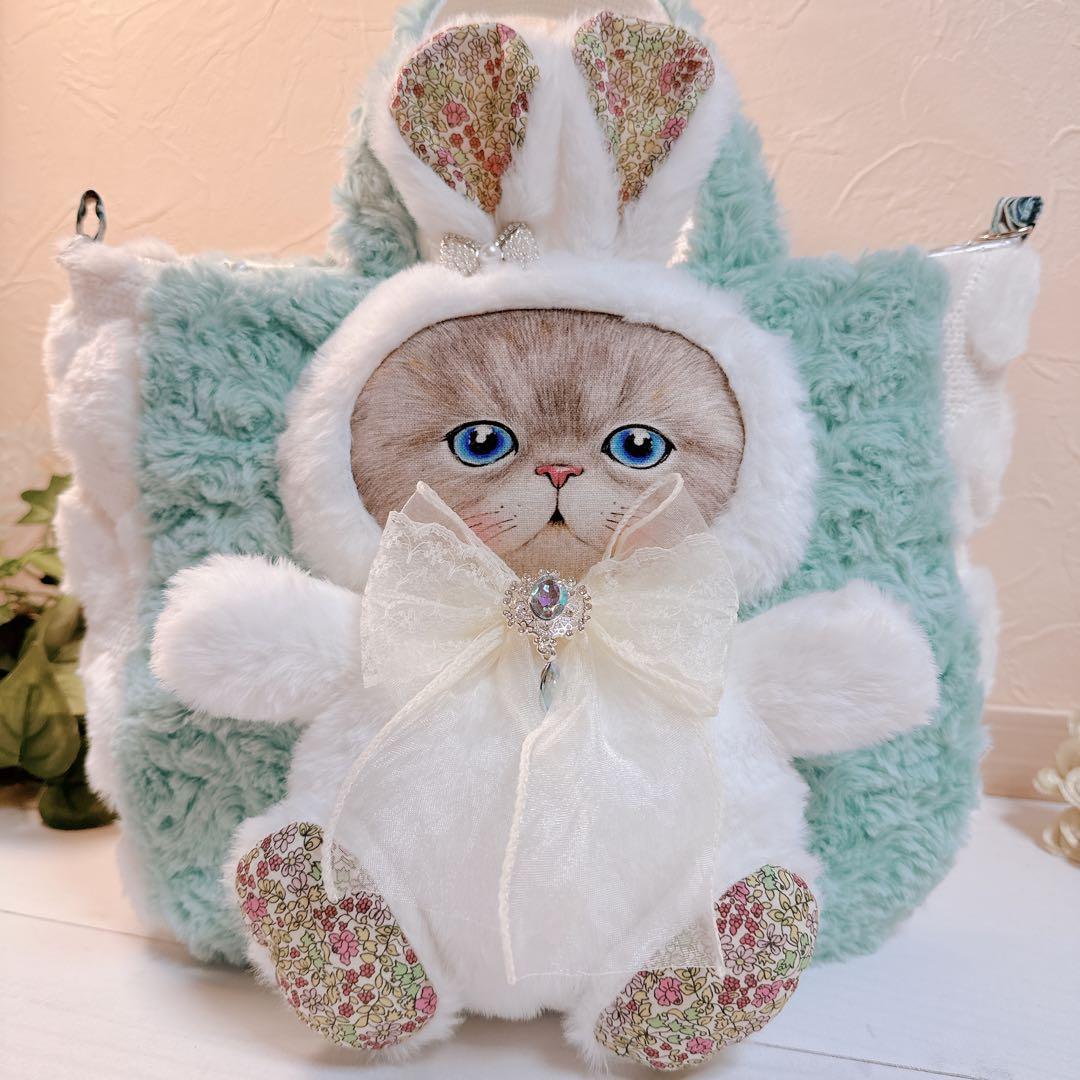 さ*ー様 コヤンイサムチョン♡新作bigうさルミちゃん薔薇ファー＆インド刺繍トー