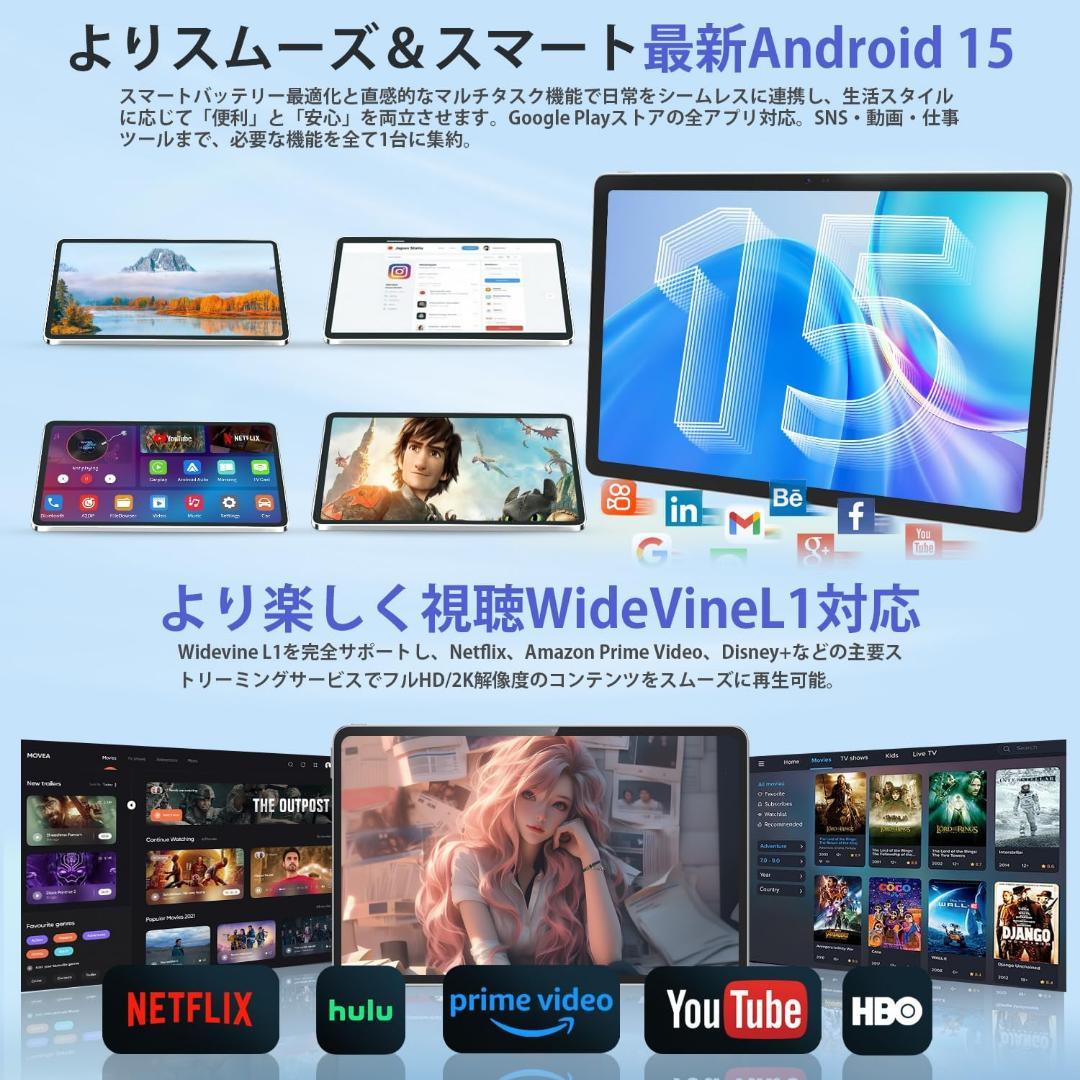 【R1724-84-190】Ai搭載 アンドロンド タブレット 12インチ 2K