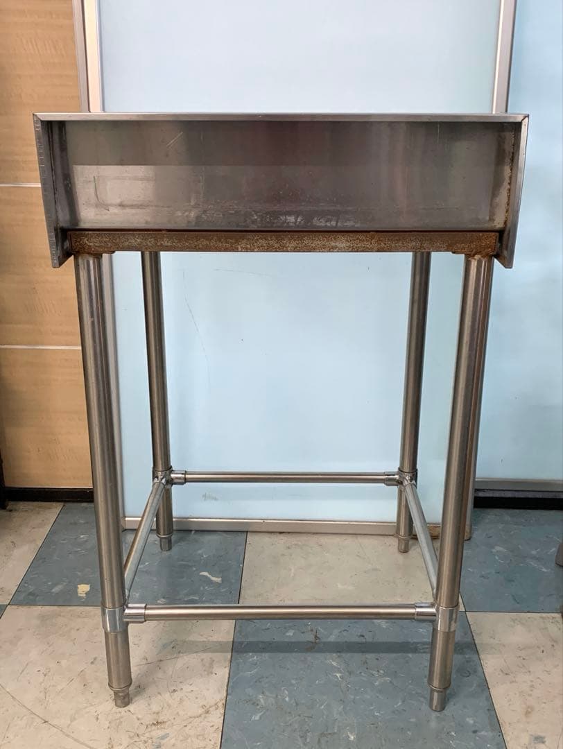 マルゼン 業務用ステンレス作業台 BW-066 バックガード付 80×60×60