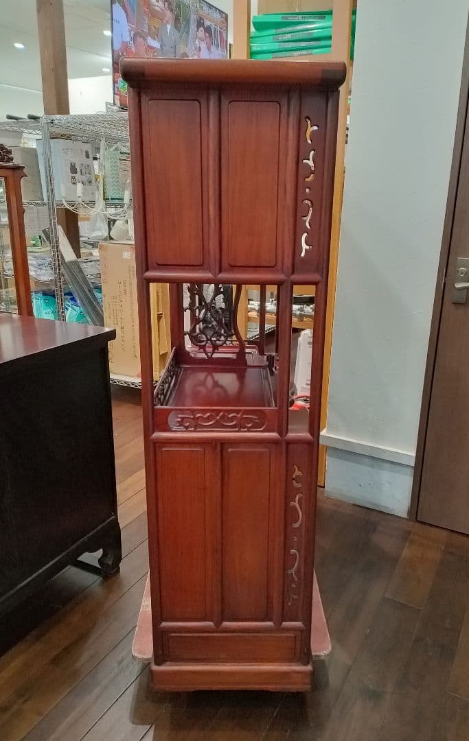 【北九州市・福岡市限定】飾り棚　唐木【配達に設置込み】