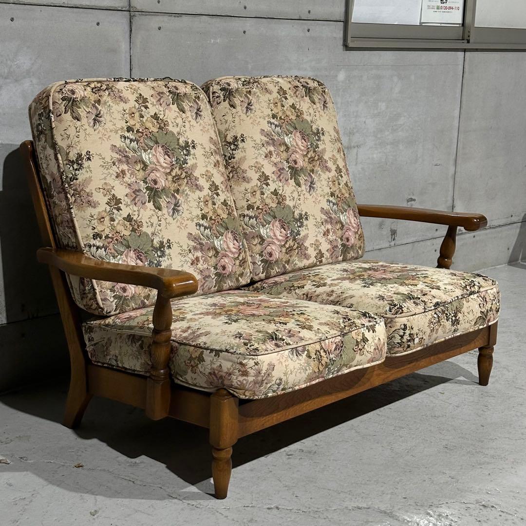 ✦80s✦KOSUGA コスガ家具 2人掛けソファ｜昭和ヴィンテージ ゴブラン織