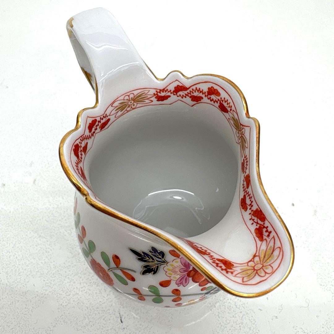 マイセン 柿右衛門写し 花模様 御所車 ティーポットセット カップ&ソーサー 皿