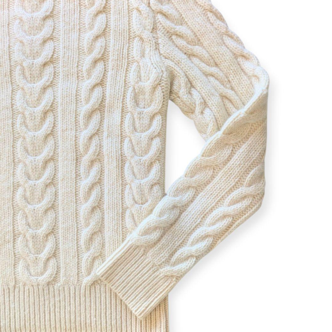 RALPH LAUREN PURPLE LABEL 白カシミヤタートルセーター