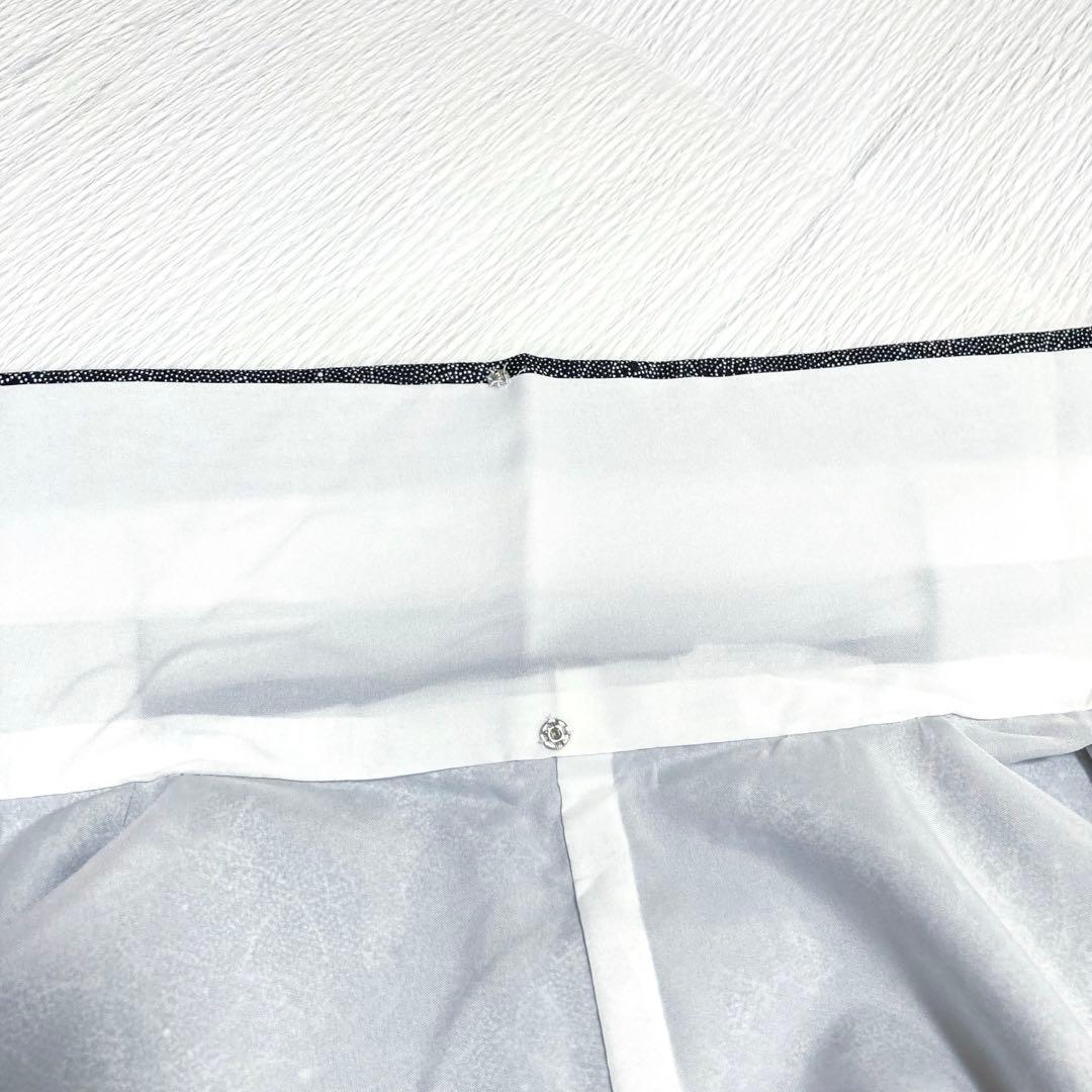 【美品✨】洗える着物　小紋　黒色　弥次郎兵衛文様　トールサイズ　小桜柄　袷　G1