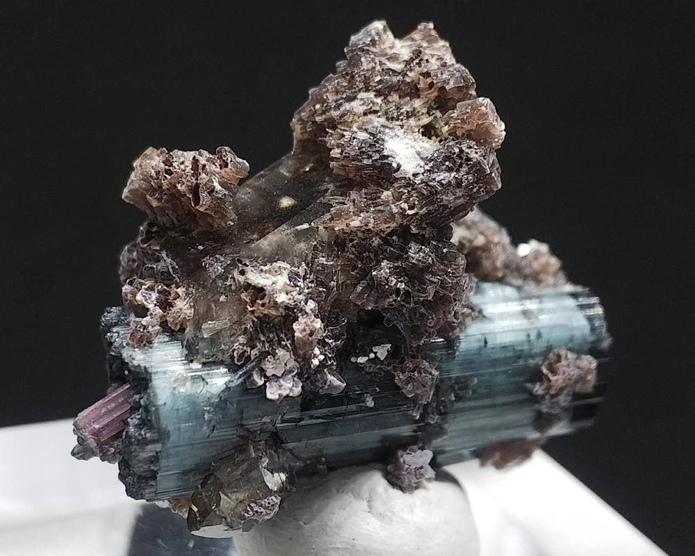 306 エルバイト トルマリン with レピドライト＆クォーツ ブラジル産