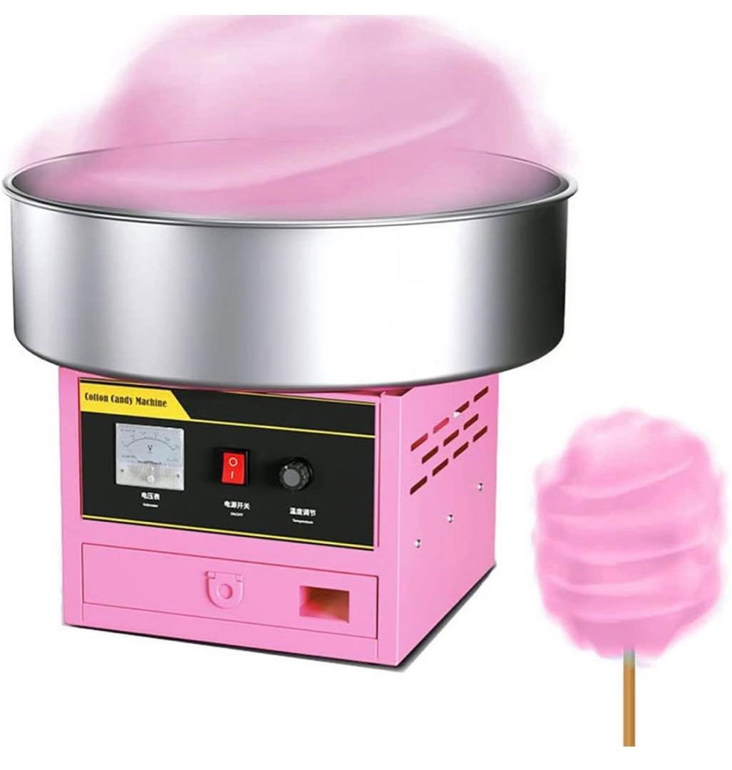 特価わたがし製造機 わたあめ機 1200Wステンレス鋼 綿菓子製造機 銀