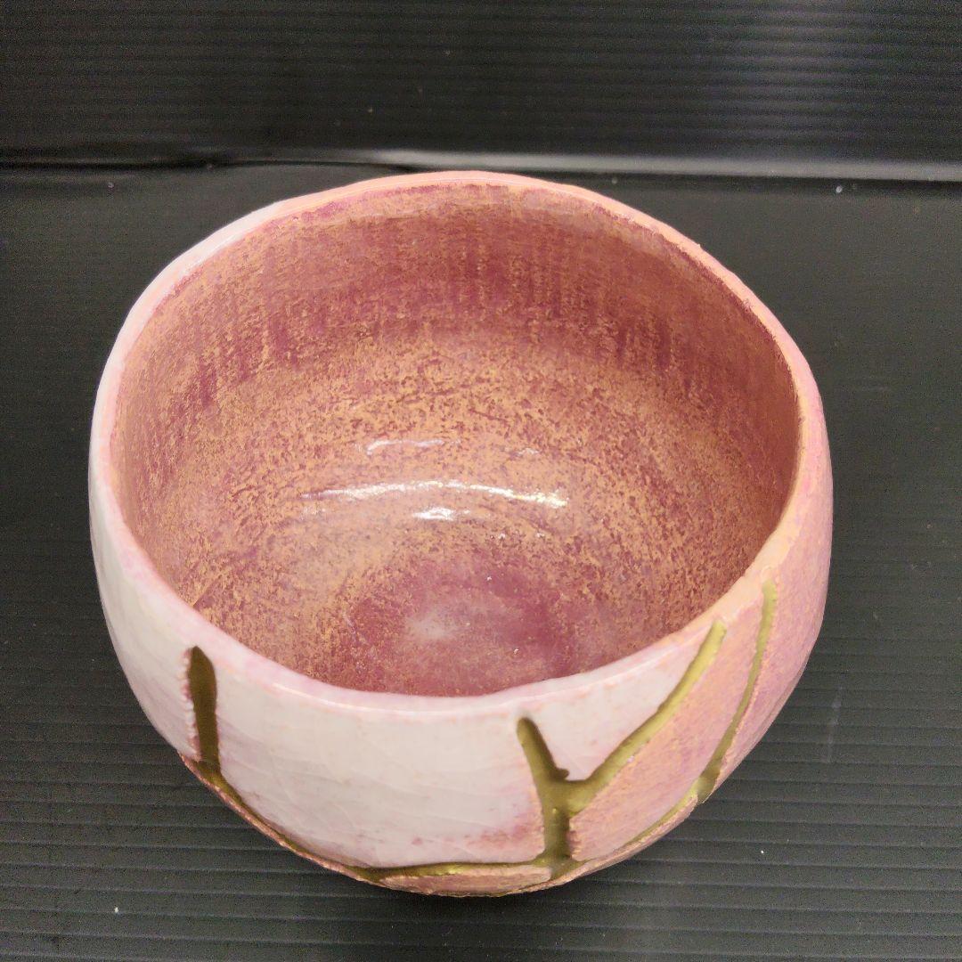 清水焼 光悦雪峰 佐々木昭楽造 赤楽 抹茶碗　共箱 共布 栞 茶道具 琵4