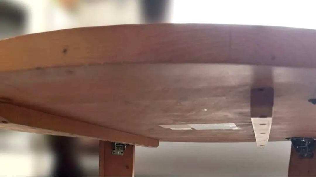 【引越しの為お値下げ】 ニトリ　天然木折り畳みテーブル ちゃぶ台　円卓