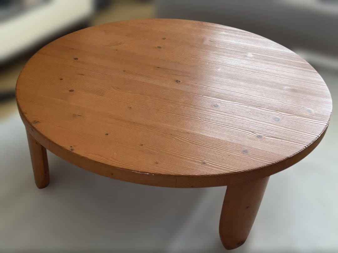 【引越しの為お値下げ】 ニトリ　天然木折り畳みテーブル ちゃぶ台　円卓