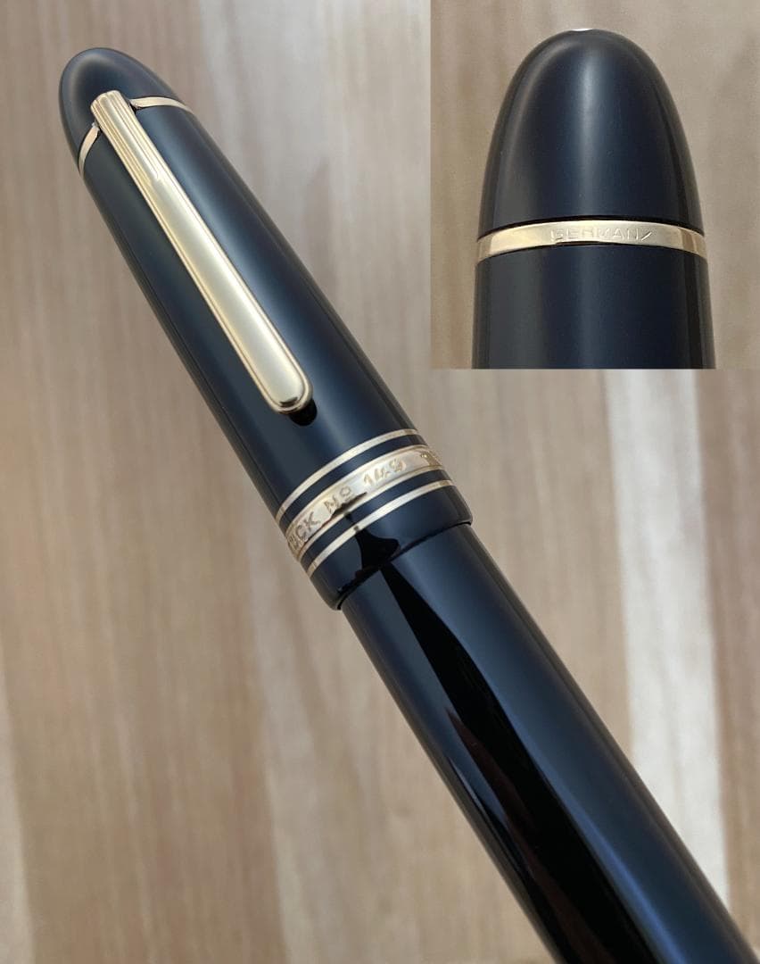 超美品 レア モンブラン 149 14K (EF) 極細字 エボナイト 万年筆