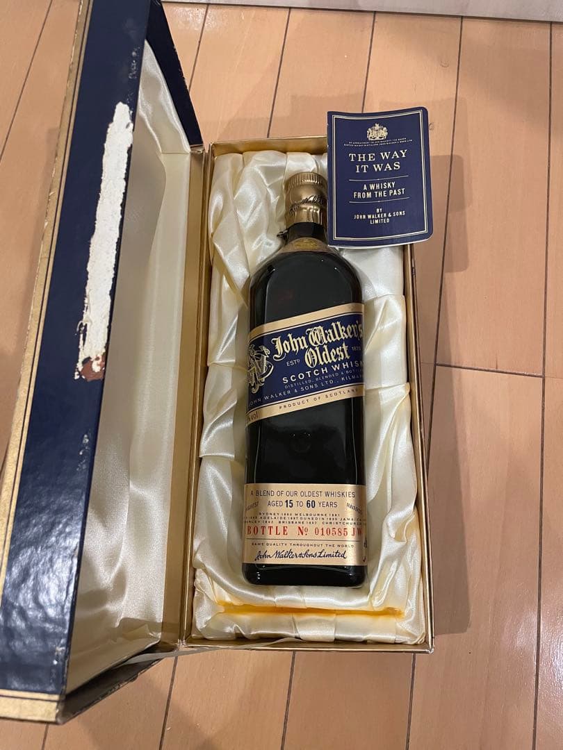 希少 初期ロット ジョンウォーカー オールデスト 15～60年 箱カード付き