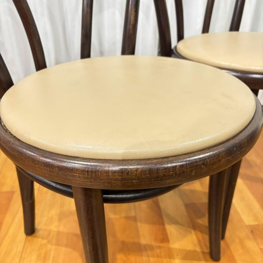 【名作曲げ木チェア✨】チェコ製ベントウッド 2脚セット ナチュラルモダン