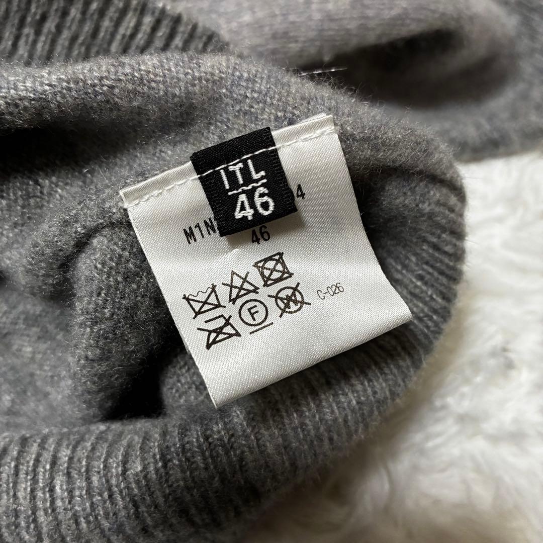 セール 極上の逸品 希少 エポカウォモ セーブル カシミヤ Vネックセーター