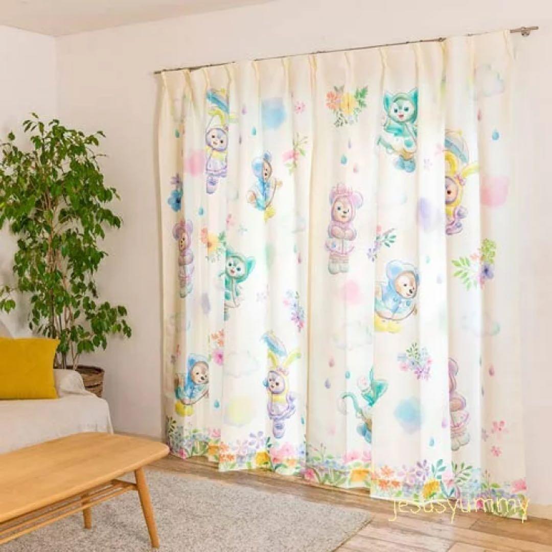カーテン ダッフィー＆フレンズ ディズニーシー ビューティーフルレイニーデイズ