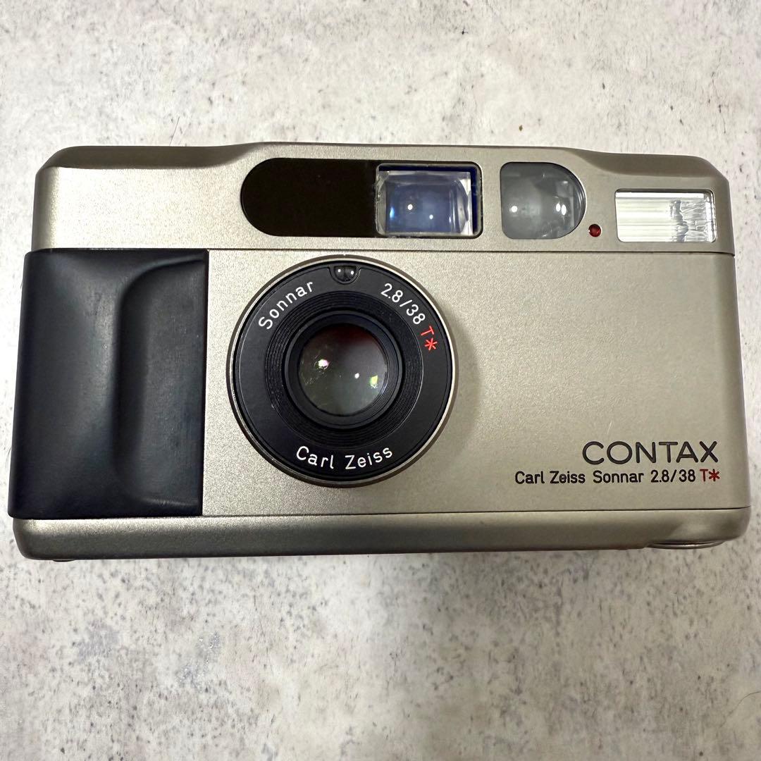 動作確認済み CONTAX T2 シルバー コンパクト フィルムカメラ
