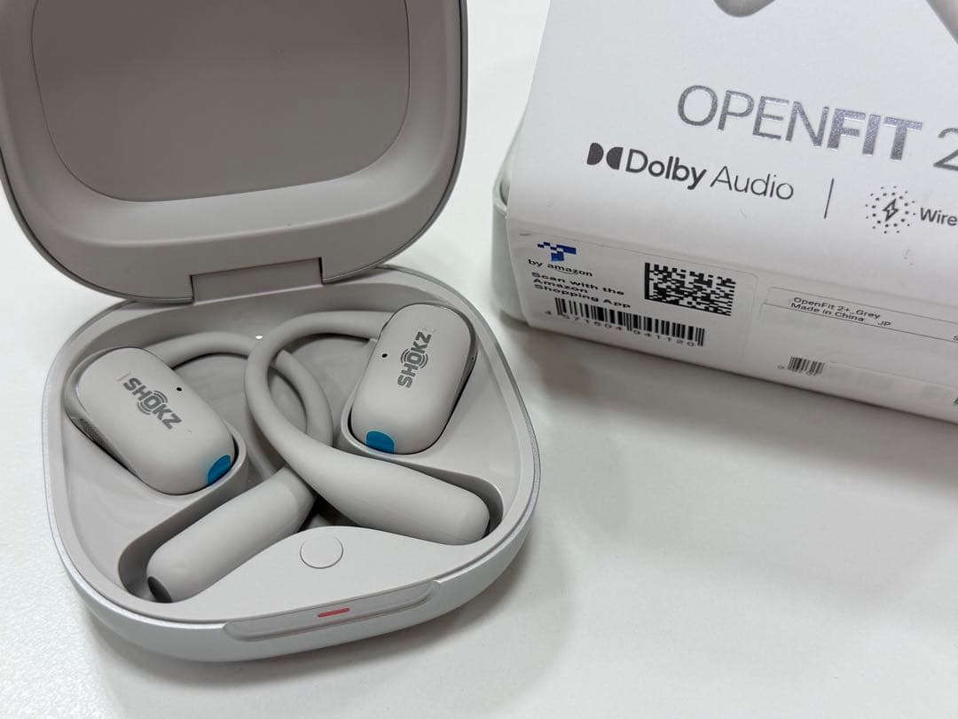 最新SHOKZ OPENFIT2+ ワイヤレスイヤホンショックス オープンイヤー