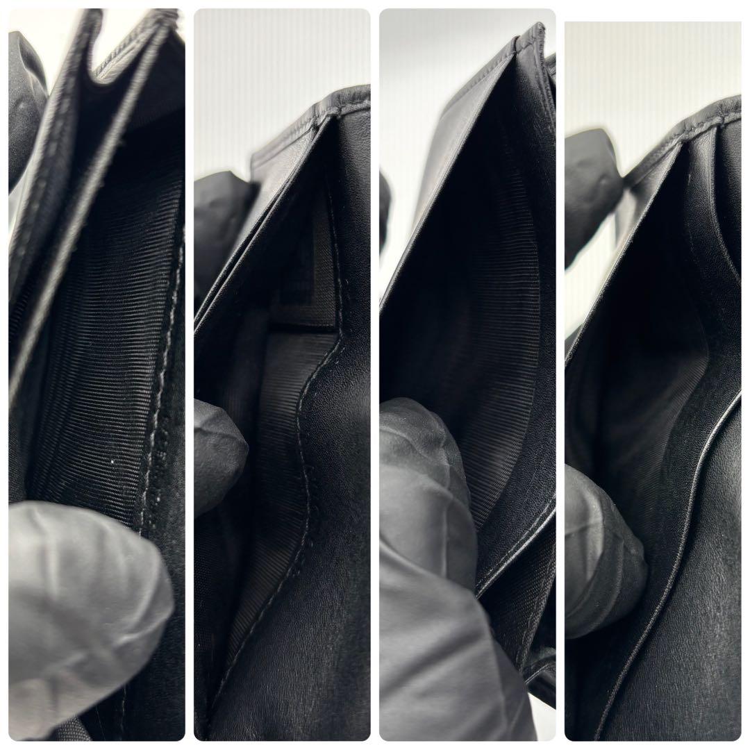 美品 FENDI フェンディ レザー 名刺入れ カードケース 財布 ブラック