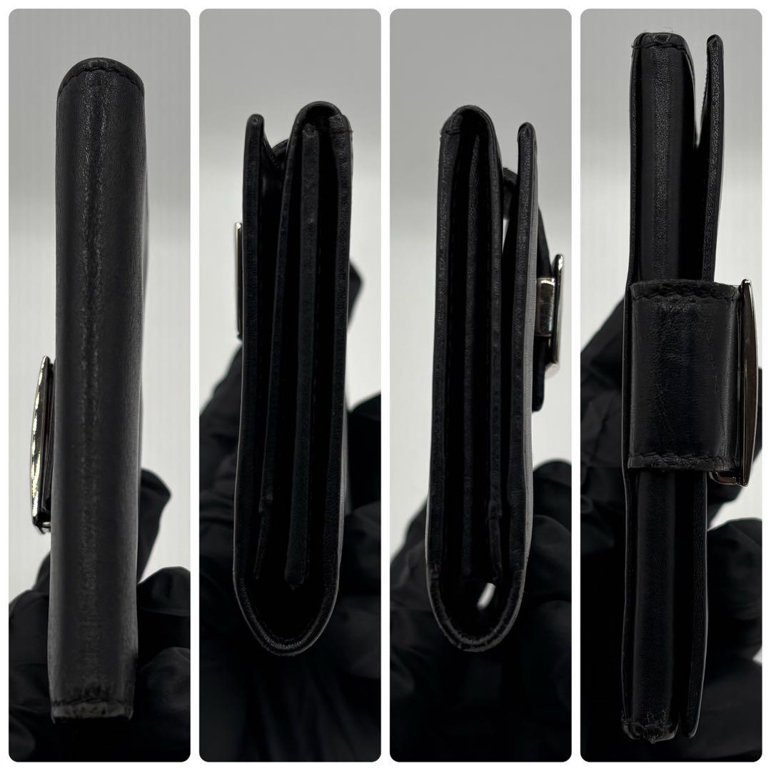 美品 FENDI フェンディ レザー 名刺入れ カードケース 財布 ブラック
