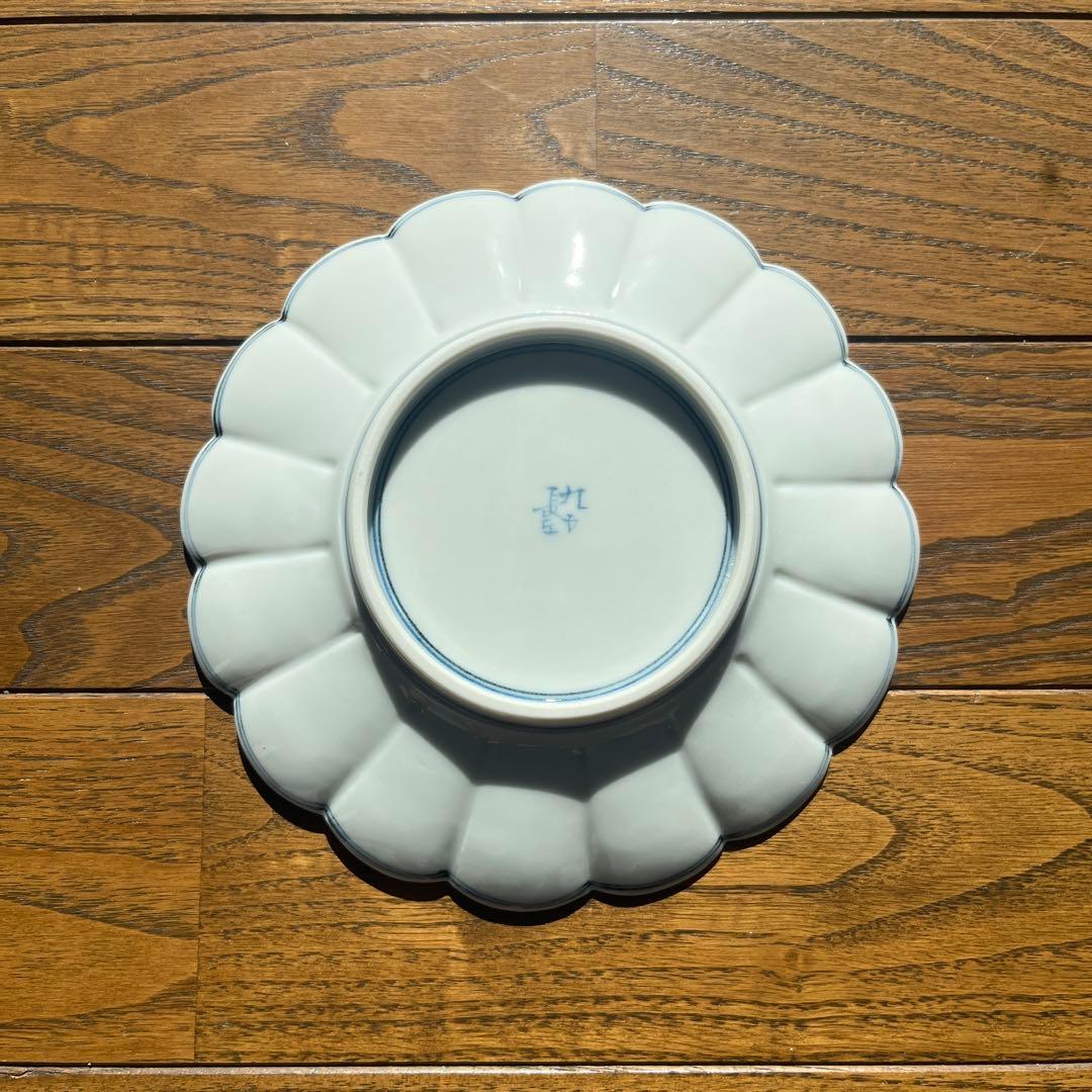 九谷焼　山本長左　色絵樹花文　取皿 5枚揃い