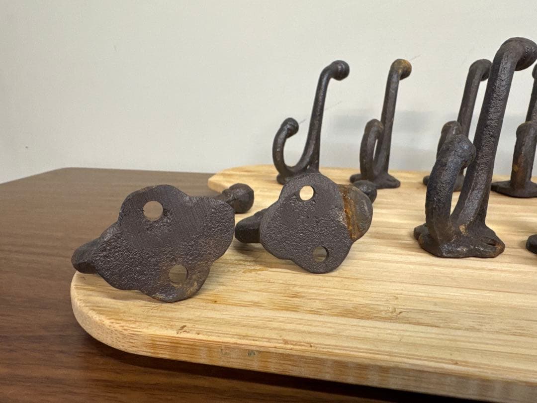 アンティーク調 鋳鉄フック ×12個セット