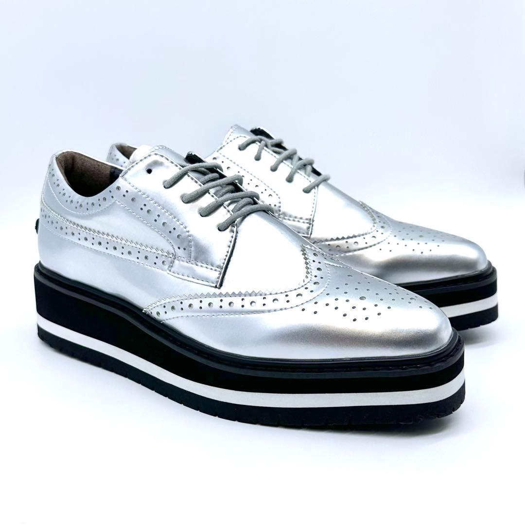 未使用タグ付✨セントアンドリュース ゴルフシューズ スパイクレス M シルバー