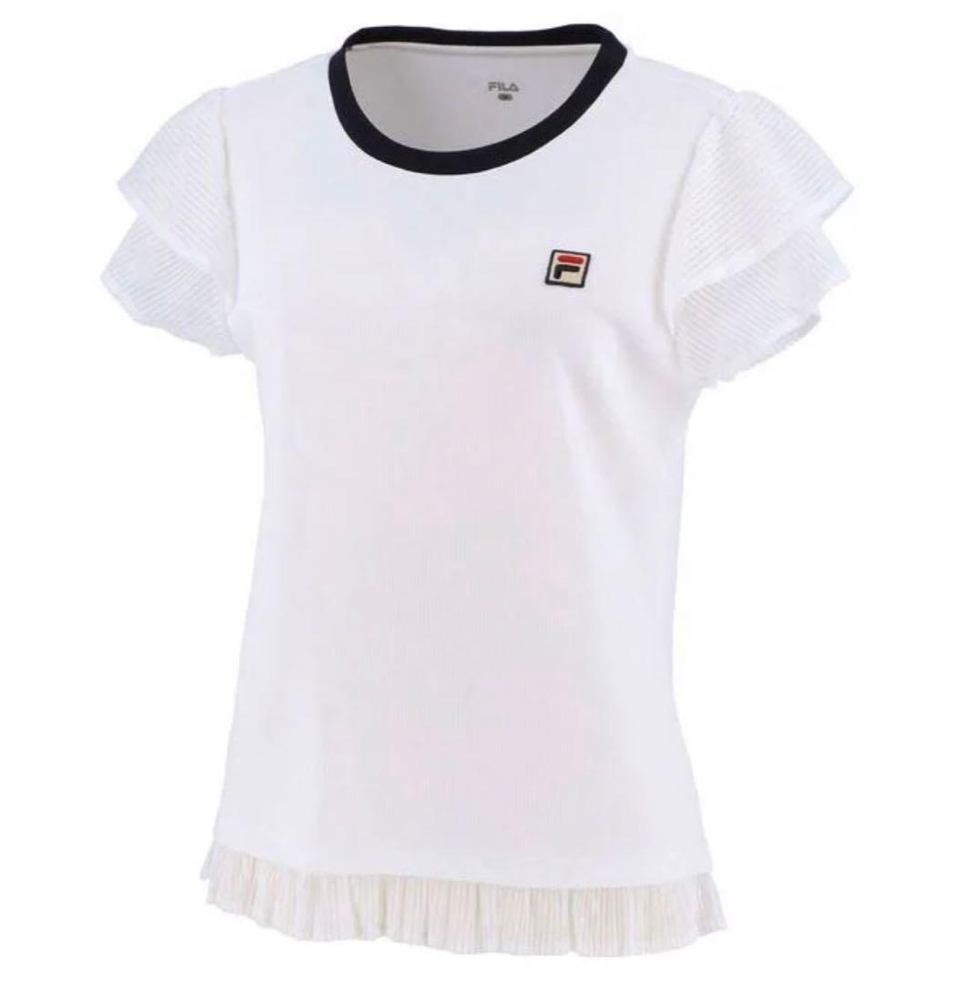 FILAテニスウェア エレガント上下 セットアップ 白 Lサイズ